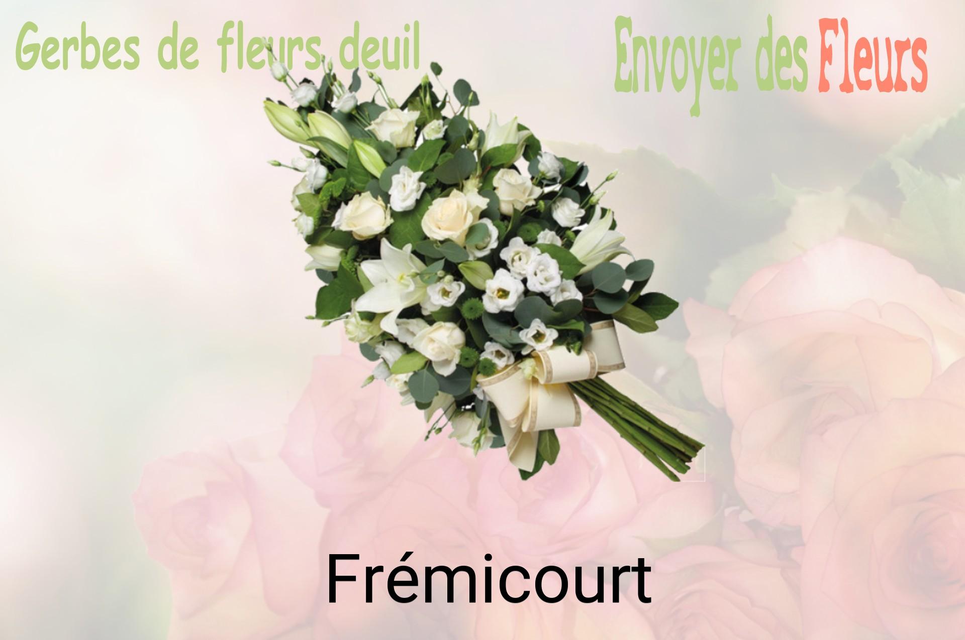 Gerbe de fleurs de deuil livrée à Frémicourt